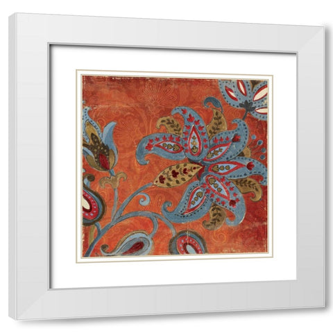 Spice Trade I White Modern Wood Framed Art Print with Double Matting by PI Studio