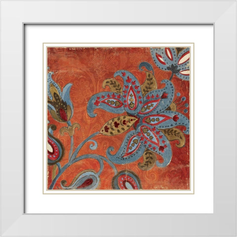 Spice Trade I White Modern Wood Framed Art Print with Double Matting by PI Studio