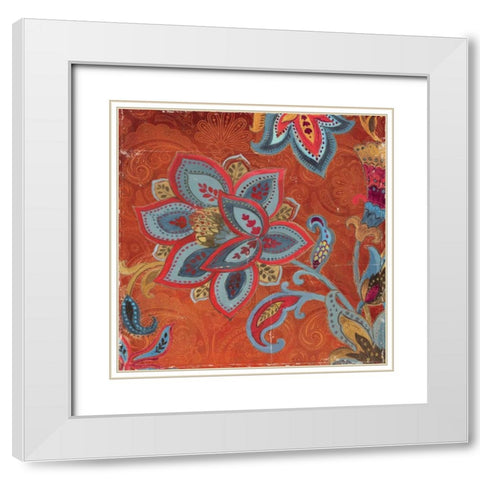 Spice Trade II White Modern Wood Framed Art Print with Double Matting by PI Studio