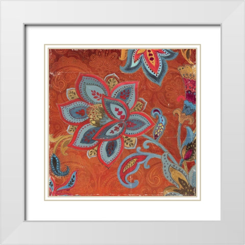 Spice Trade II White Modern Wood Framed Art Print with Double Matting by PI Studio