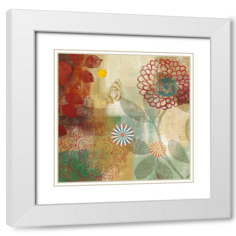 Ambiente II White Modern Wood Framed Art Print with Double Matting by PI Studio