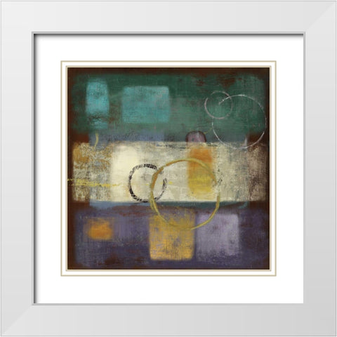 Little Pieces I White Modern Wood Framed Art Print with Double Matting by PI Studio