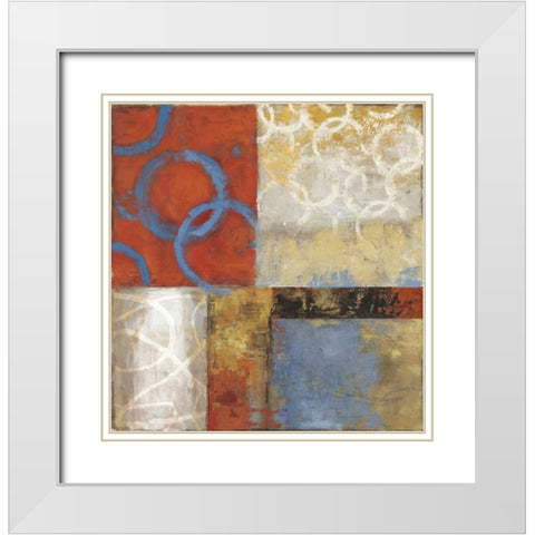 Orange Crush White Modern Wood Framed Art Print with Double Matting by PI Studio