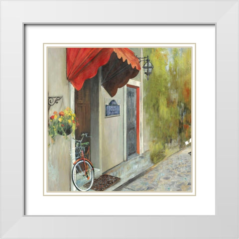 Stopping By White Modern Wood Framed Art Print with Double Matting by PI Studio