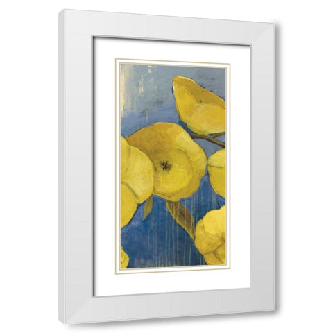 Sunshine I White Modern Wood Framed Art Print with Double Matting by PI Studio