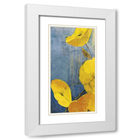 Sunshine II White Modern Wood Framed Art Print with Double Matting by PI Studio