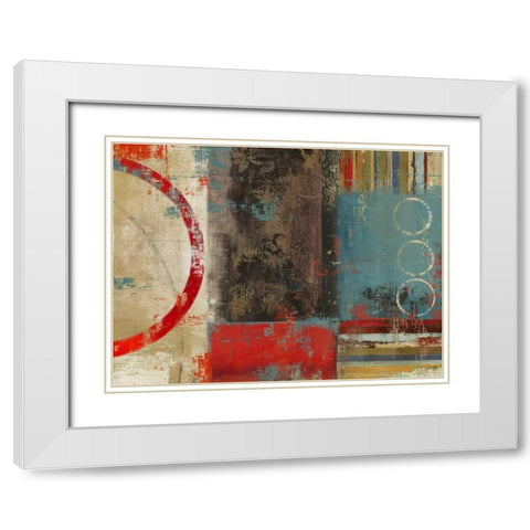 Void White Modern Wood Framed Art Print with Double Matting by PI Studio