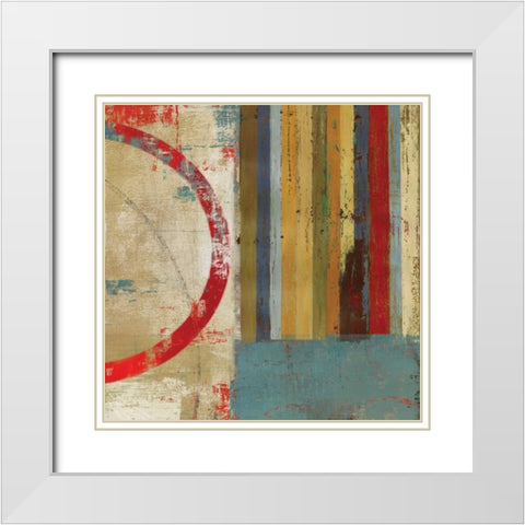 To the Left White Modern Wood Framed Art Print with Double Matting by PI Studio