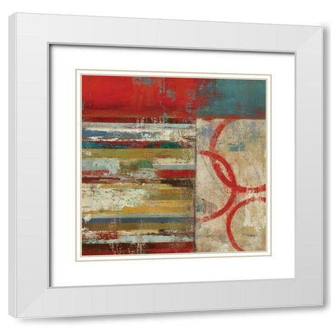 To the Right White Modern Wood Framed Art Print with Double Matting by PI Studio