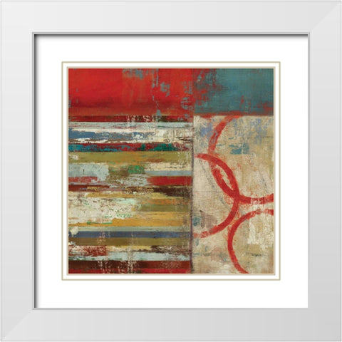 To the Right White Modern Wood Framed Art Print with Double Matting by PI Studio