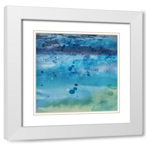 Into the Deep II White Modern Wood Framed Art Print with Double Matting by PI Studio