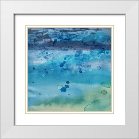 Into the Deep II White Modern Wood Framed Art Print with Double Matting by PI Studio