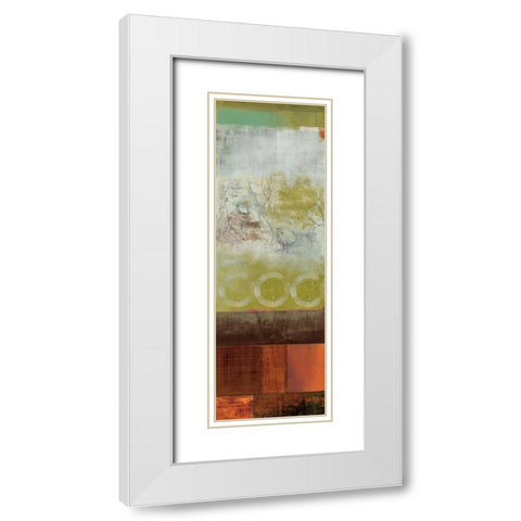 Bliss White Modern Wood Framed Art Print with Double Matting by PI Studio