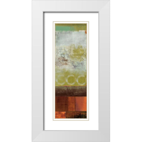 Bliss White Modern Wood Framed Art Print with Double Matting by PI Studio