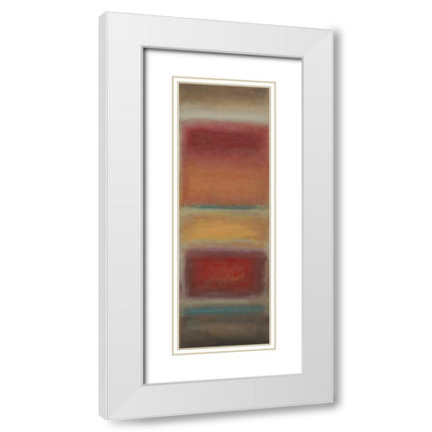 Fields White Modern Wood Framed Art Print with Double Matting by PI Studio