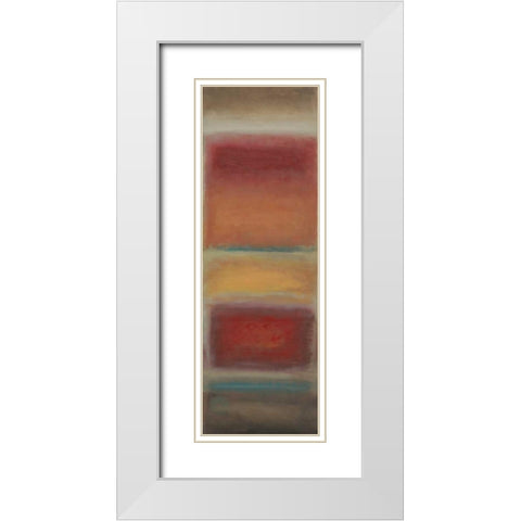 Fields White Modern Wood Framed Art Print with Double Matting by PI Studio