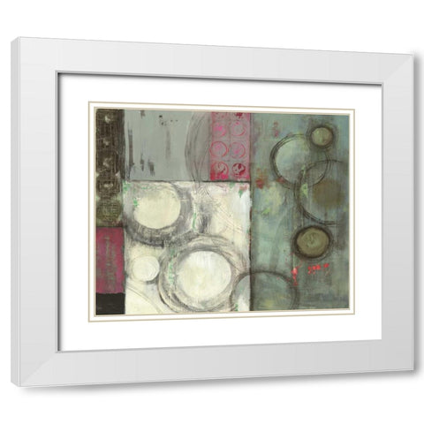 Grey in Motion White Modern Wood Framed Art Print with Double Matting by PI Studio