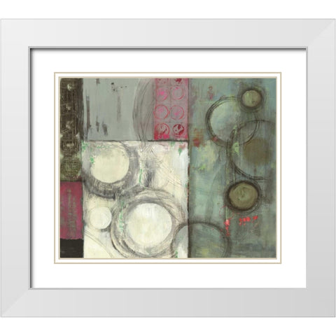 Grey in Motion White Modern Wood Framed Art Print with Double Matting by PI Studio