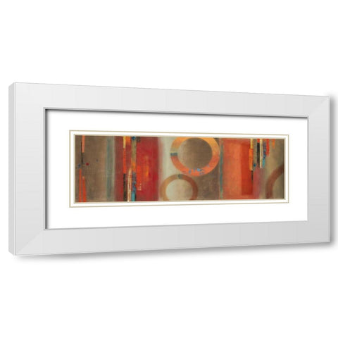 Glow White Modern Wood Framed Art Print with Double Matting by PI Studio