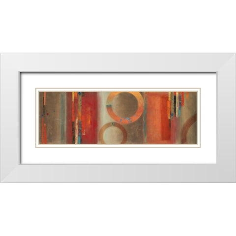 Glow White Modern Wood Framed Art Print with Double Matting by PI Studio