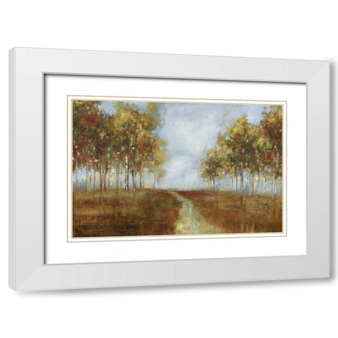 Dream Meadow I White Modern Wood Framed Art Print with Double Matting by PI Studio