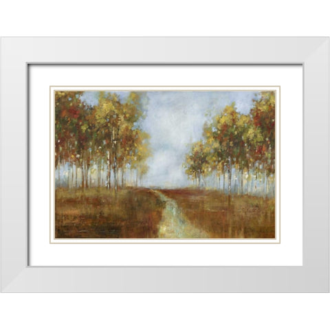 Dream Meadow I White Modern Wood Framed Art Print with Double Matting by PI Studio