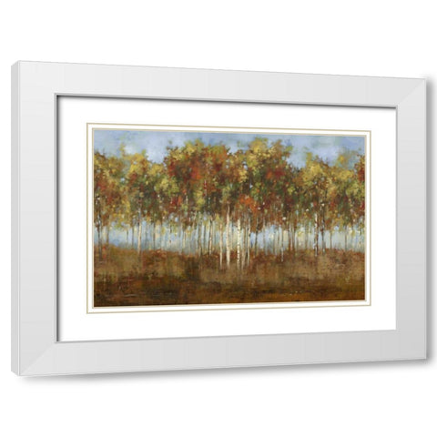 Dream Meadow II White Modern Wood Framed Art Print with Double Matting by PI Studio