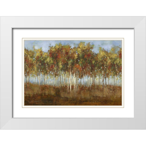 Dream Meadow II White Modern Wood Framed Art Print with Double Matting by PI Studio