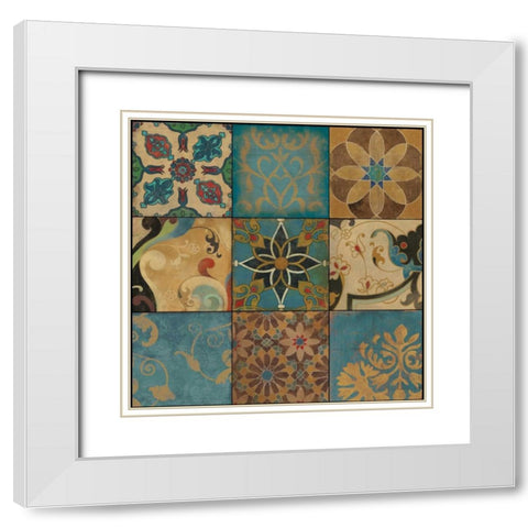 Arabian Nights I White Modern Wood Framed Art Print with Double Matting by PI Studio