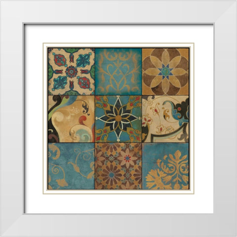 Arabian Nights I White Modern Wood Framed Art Print with Double Matting by PI Studio