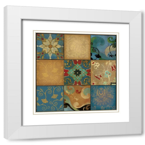 Arabian Nights II White Modern Wood Framed Art Print with Double Matting by PI Studio