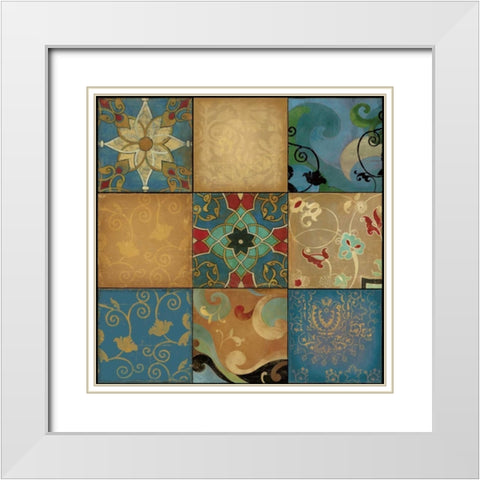 Arabian Nights II White Modern Wood Framed Art Print with Double Matting by PI Studio