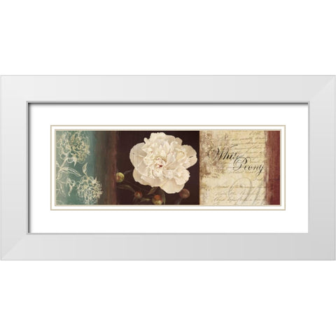 Romanticism White Modern Wood Framed Art Print with Double Matting by PI Studio