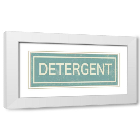 Detergent White Modern Wood Framed Art Print with Double Matting by PI Studio