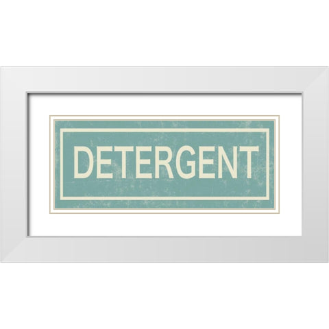 Detergent White Modern Wood Framed Art Print with Double Matting by PI Studio