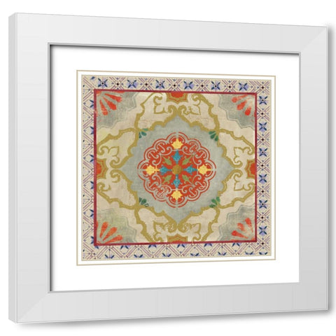 Mexi Casa I White Modern Wood Framed Art Print with Double Matting by PI Studio