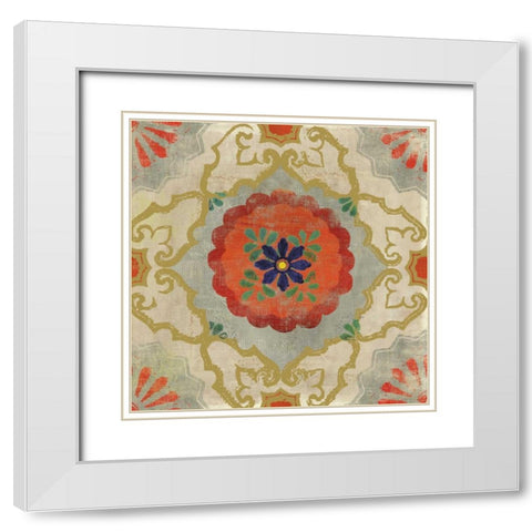 Mexi Casa IV White Modern Wood Framed Art Print with Double Matting by PI Studio