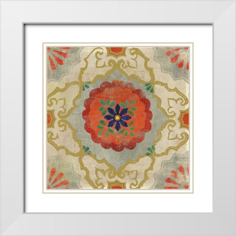 Mexi Casa IV White Modern Wood Framed Art Print with Double Matting by PI Studio