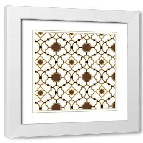 Lace Window White Modern Wood Framed Art Print with Double Matting by PI Studio