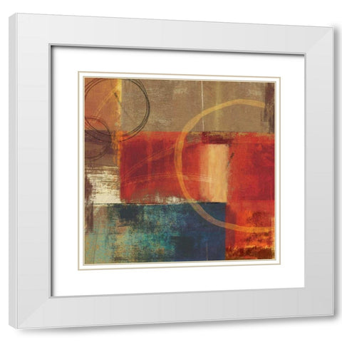 Afrika White Modern Wood Framed Art Print with Double Matting by PI Studio