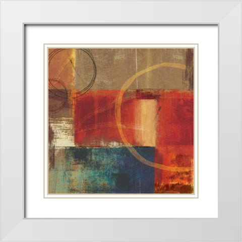 Afrika White Modern Wood Framed Art Print with Double Matting by PI Studio