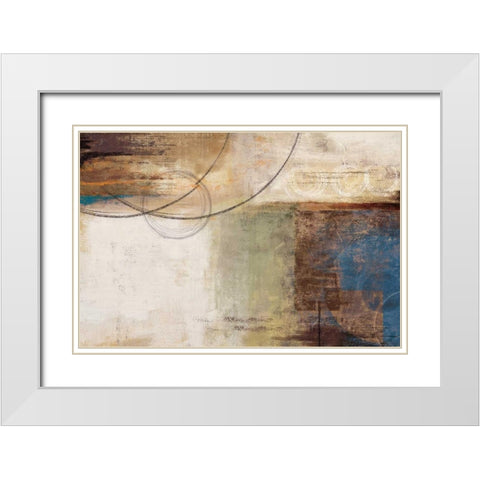 Moon Shine White Modern Wood Framed Art Print with Double Matting by PI Studio