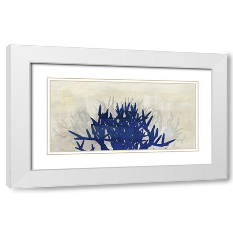 Ink Coral I White Modern Wood Framed Art Print with Double Matting by PI Studio