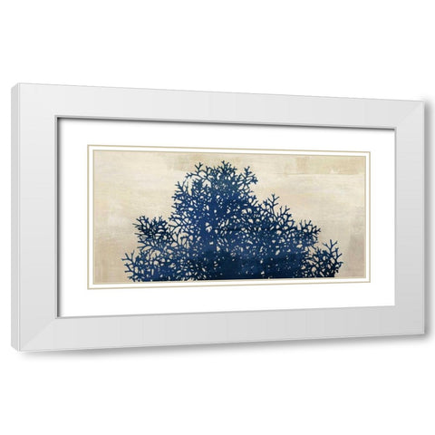 Ink Coral II White Modern Wood Framed Art Print with Double Matting by PI Studio