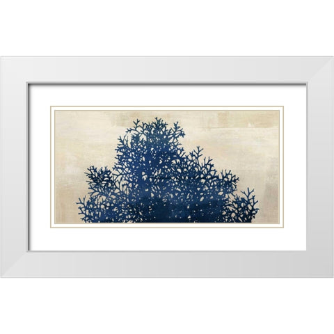 Ink Coral II White Modern Wood Framed Art Print with Double Matting by PI Studio