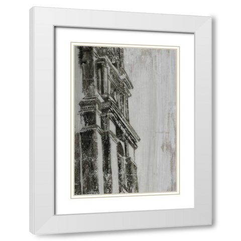 Centurion I White Modern Wood Framed Art Print with Double Matting by PI Studio