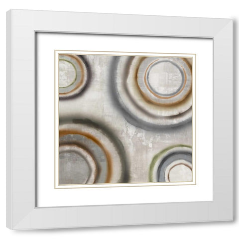 Nebulous II White Modern Wood Framed Art Print with Double Matting by PI Studio