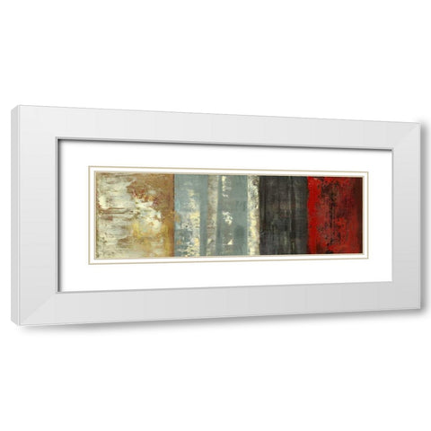 Birch White Modern Wood Framed Art Print with Double Matting by PI Studio