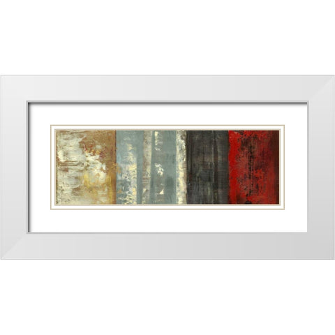 Birch White Modern Wood Framed Art Print with Double Matting by PI Studio