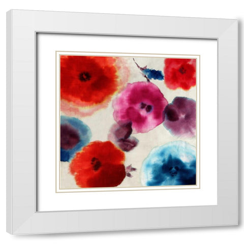 Roma White Modern Wood Framed Art Print with Double Matting by PI Studio